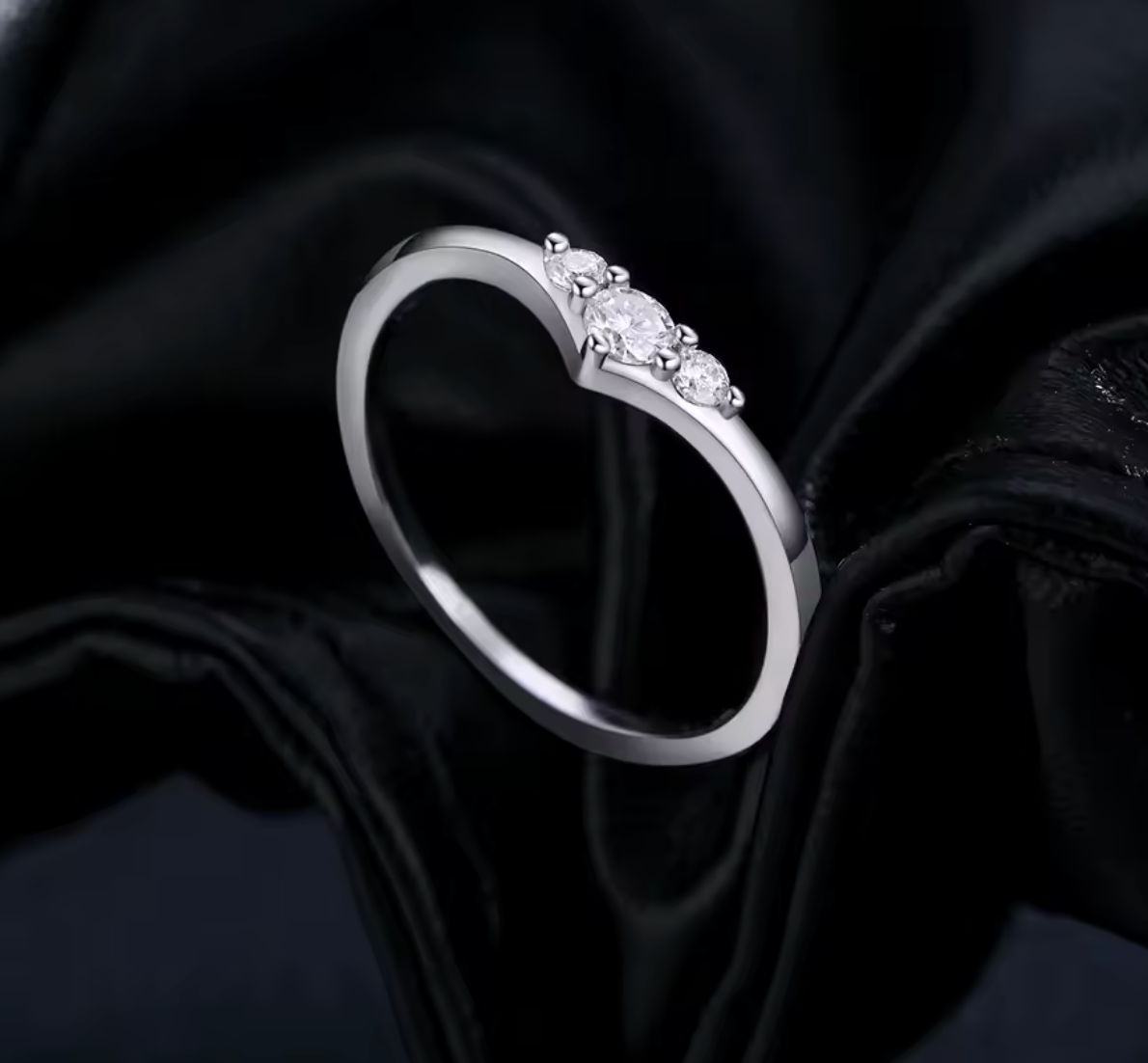 Simple Eternity Moissanite Ring