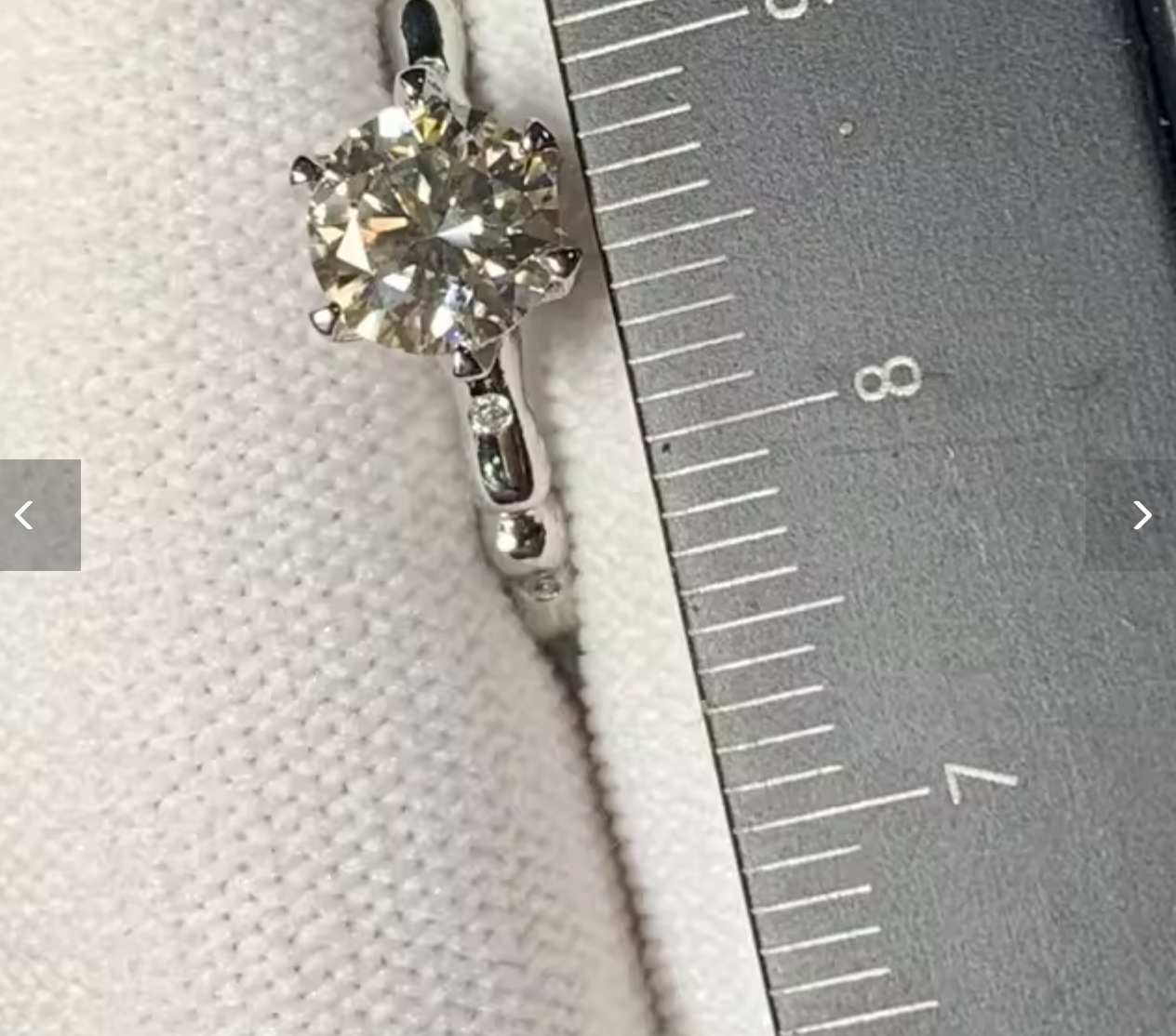 6MM Moissanite Diamond Adjustable Ring