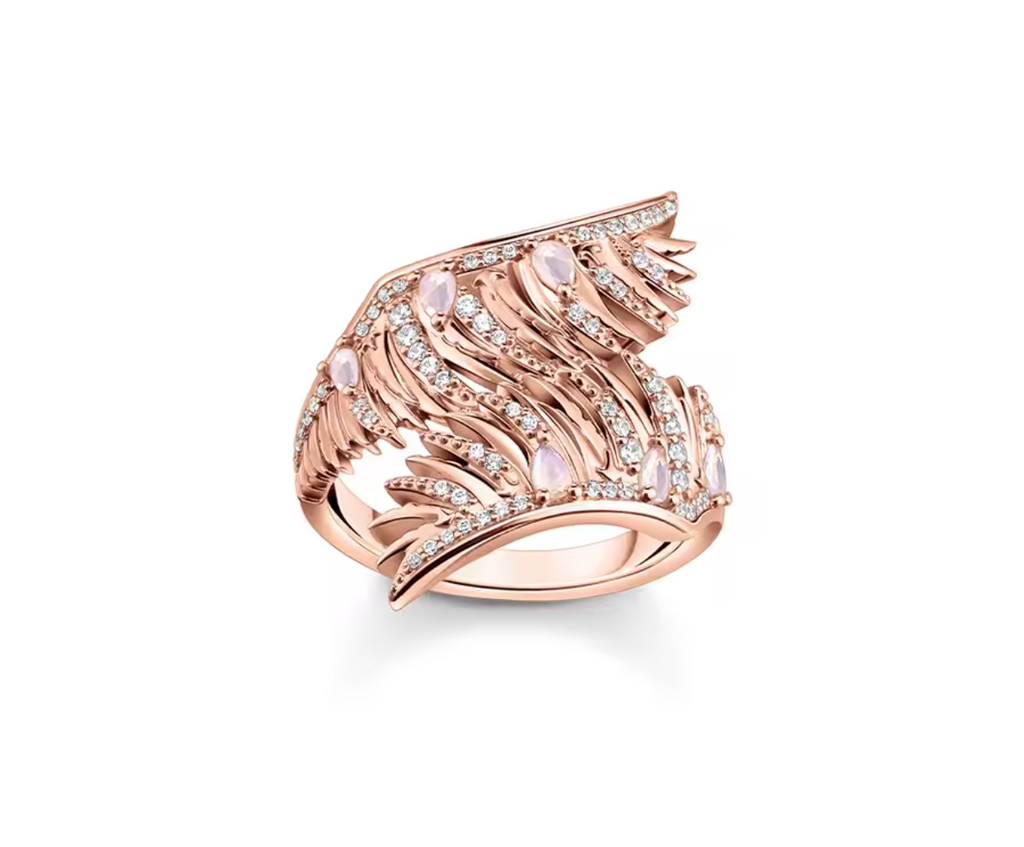 Rose Gold Phoenix Wing Ring
